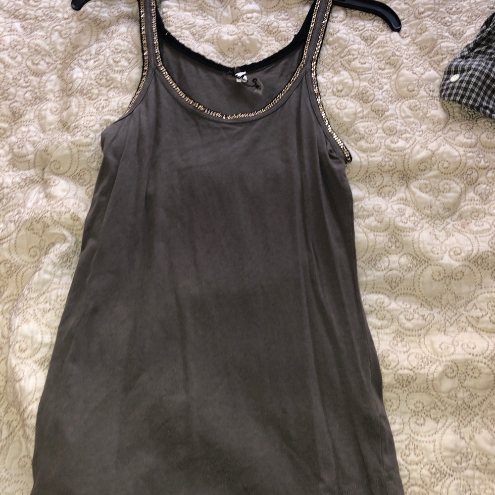 Black Swan tank top with embellishments.